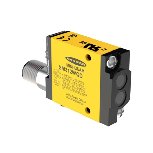 BANNER邦納美國(guó)MINI-BEAM系列光電傳感器 SM312CV2BQD